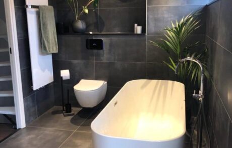 Belmar showroom badkamer met bad en toilet